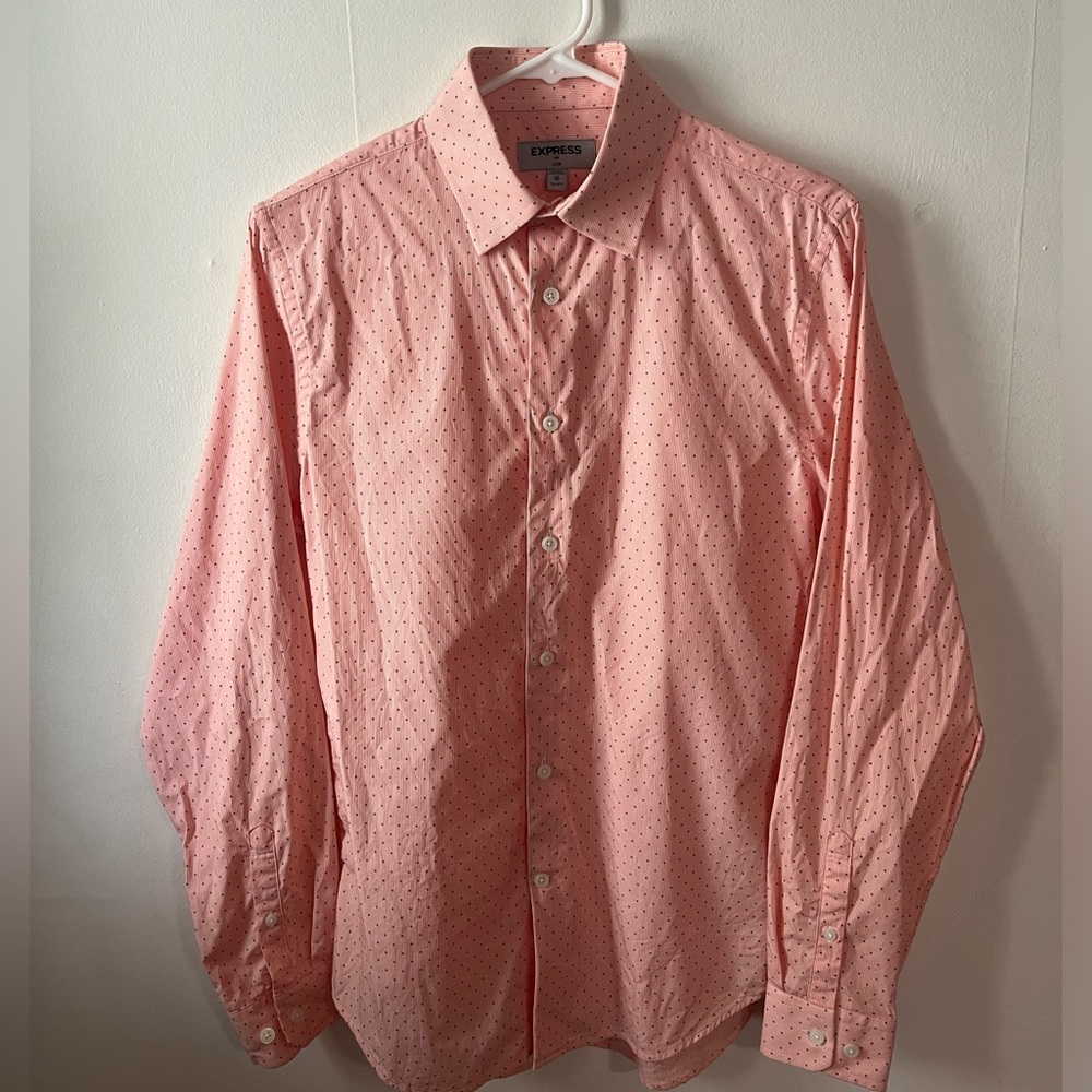 Express Men’s Dress Shirt XS Slim Pattern